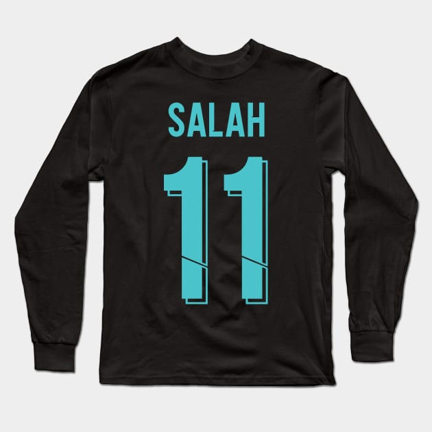 Salah 11 Third Kit Long Sleeve T-Shirt by Alimator